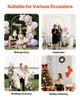 Arch Backdrop Stand, 2.2 x 1.2 m, Stable Structure, Easy Assembly, 1 Piece Gold Metal Arch Backdrop Stand for Wedding, Birthday Party, Graduation,