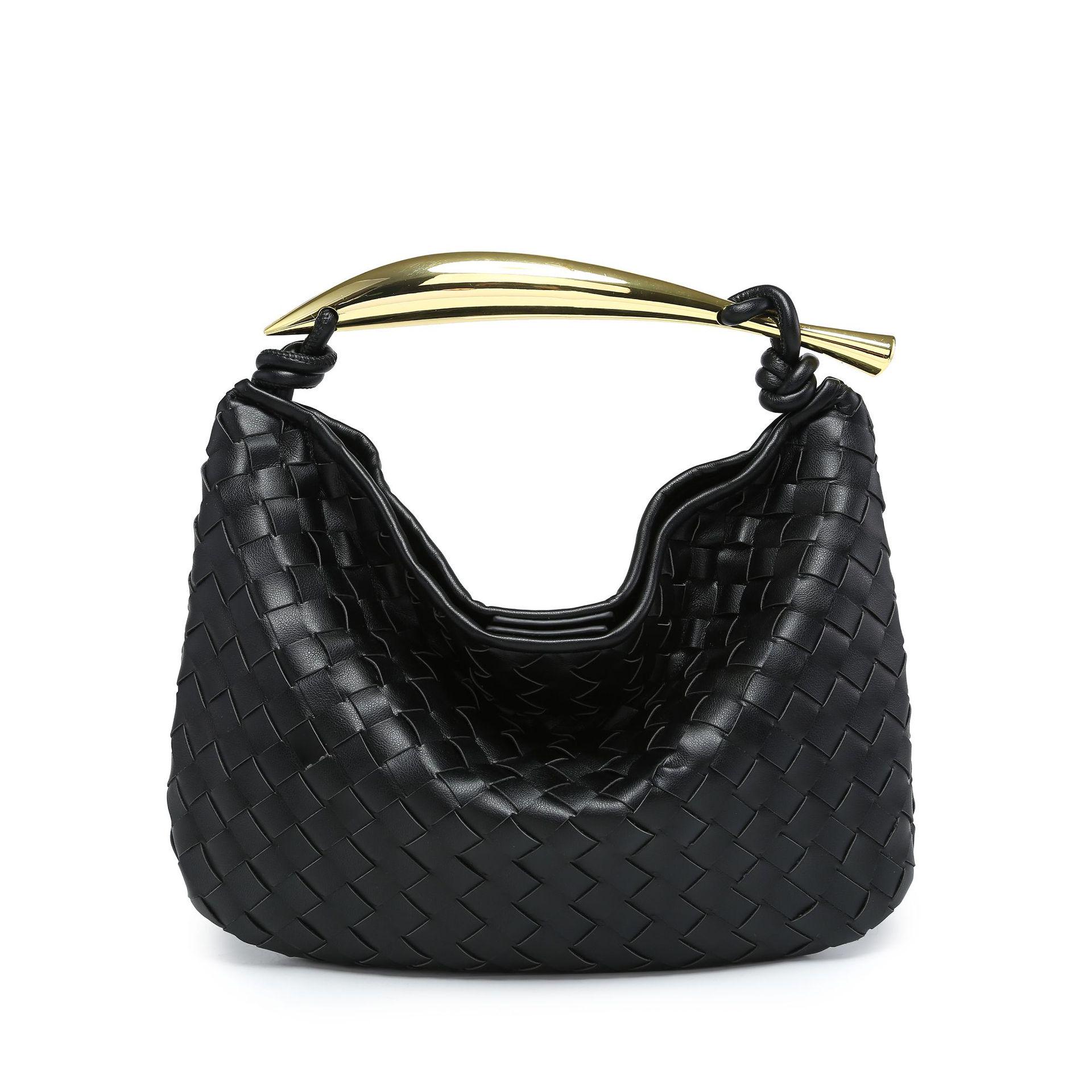 

Плетеный мешок для пельменей из сардин в европейско-американском стиле 2024 года с металлической ручкой и большой вместимостью 33*4*20 cm