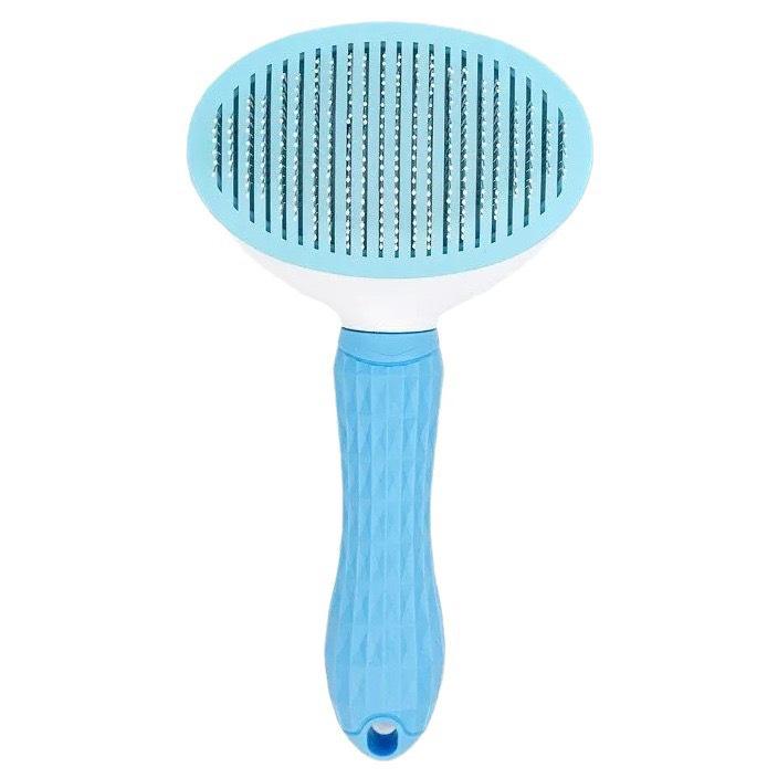 Pet Massage Comb - One-Click Hair Removal for Cats & Dogs, Knot Opener, Removes Loose Hair, Ideal for Long-Haired Pets