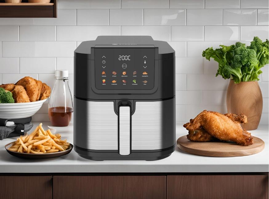 8L Air Fryer BYRGEN Large Bowl