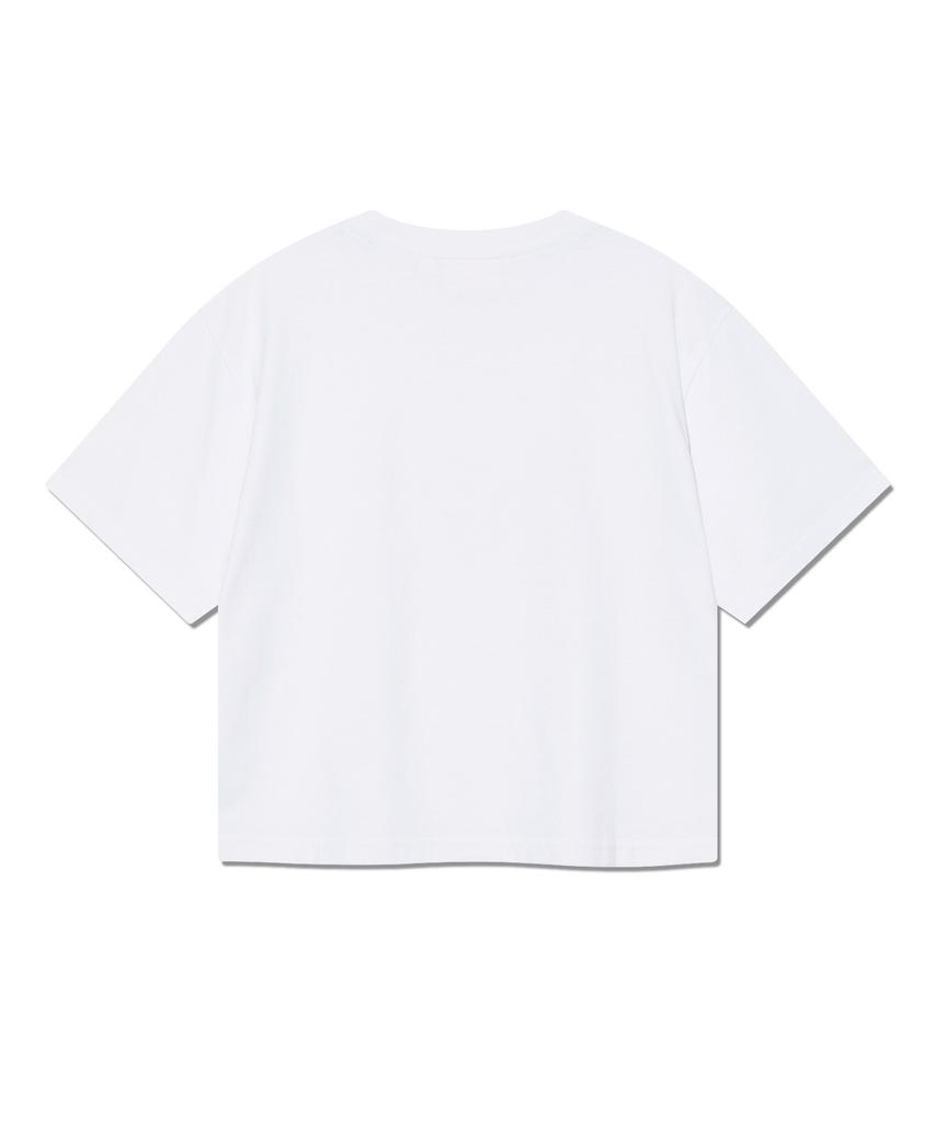 LEE Women Graphic Crop T-Shirt White