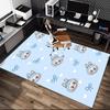 1pc LABUBU Printed Chair Rug for Home Office Use, Living Room Kitchen Game Room Area Carpet