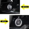 Black Carbon Fiber Start Stop Engine Switch Button Sticker For Corvette C8 20-21