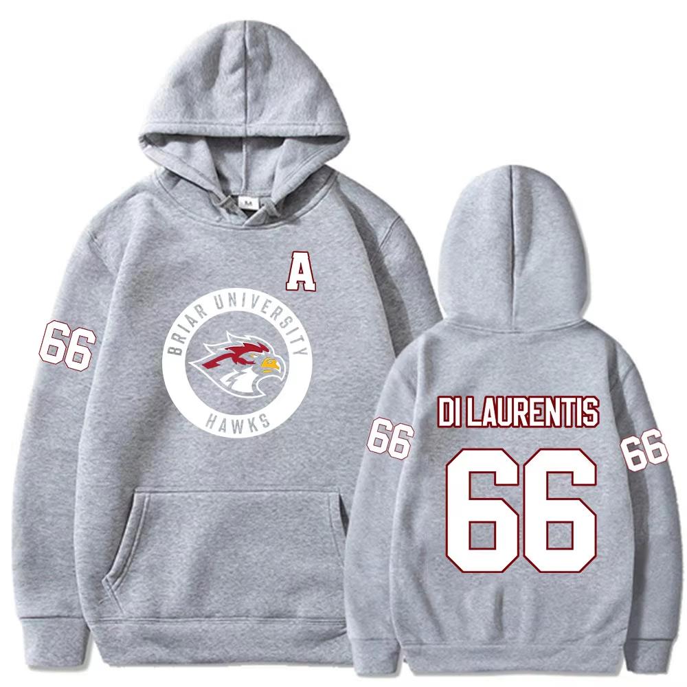 2026 Off Campus TV-Serie Di Laurentis 66 Briar University Hockey Kapuzenpullover Herren Damen Freizeit Langarm Kapuzenpullover M