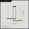 Simple Modern Minimalist Living Room Chandelier Linear Restaurant Pendant Light  Creative Shop Hanging Lamp for Home LED