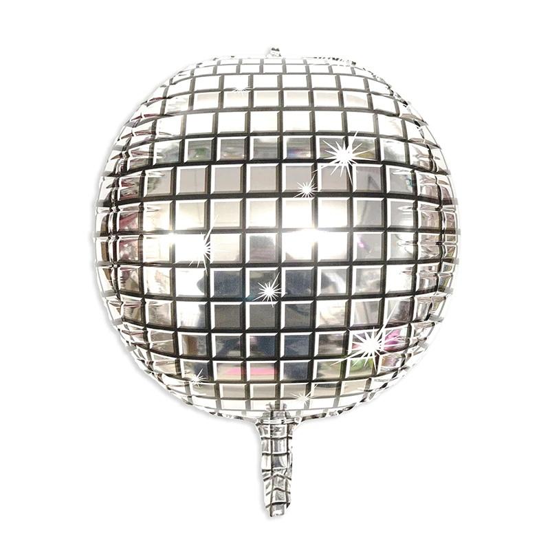 

Большие диско-шары гелиевые шары 2022 Счастливого Нового года Канун Нового года Вечеринка Декор Принадлежности Silver