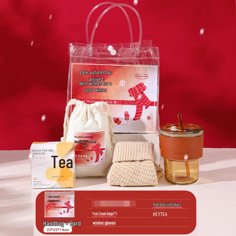 

Корпоративные зимние согревающие подарочные наборы WJ в прозрачной сумке Standard