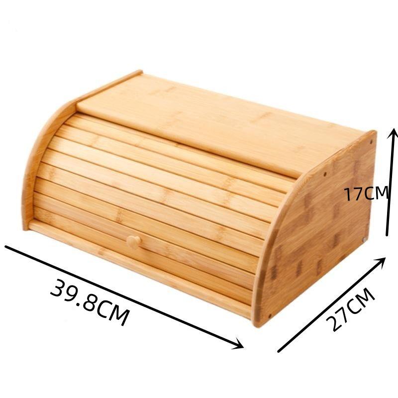Bamboo Bread and Cake Storage Box for Home Kitchen