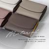 Gisele Echtes Leder Faltbare Mini-Geldbörse, Kompakt, Kartenfächer, Großes Fassungsvermögen, Münzfach, Damen (Elfenbein x Taupe)