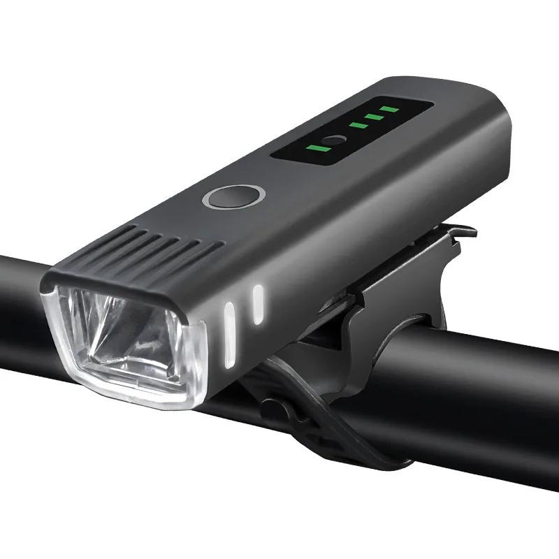 1000LM Fiets LED Voorlicht LED USB Oplaadbaar Slimme Sensor Achterlicht Waterdichte Heldere Zaklamp Veiligheid Fietsverlichting