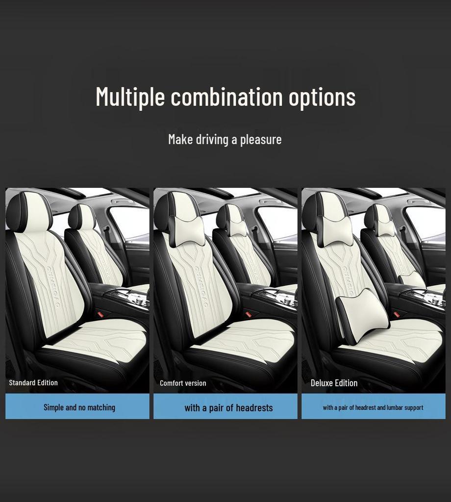 Universal Full Leather Car Seat Cushion for All Seasons