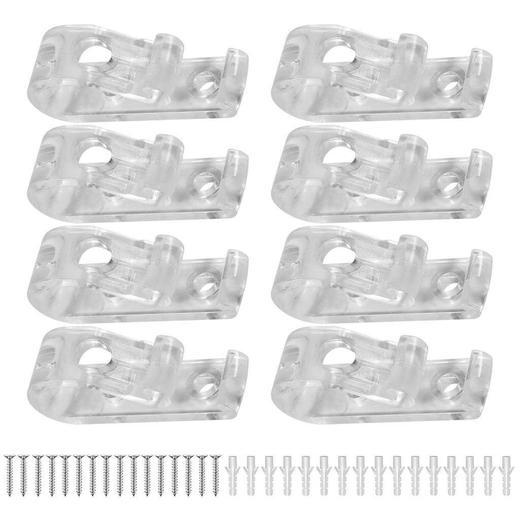 Clear Blind Cord Holder Roller Shade Safety Chain Retainer Cord Guide Fixation Hooks for Blinds Cord Beaded Chain Clip
