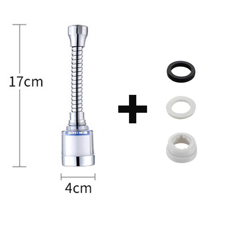 360°Adjustable Kitchen Faucet Filter Water Faucet Aerator 3 Modes Water Saving Aerator Water Filter Tap Kitchen Faucet Extender