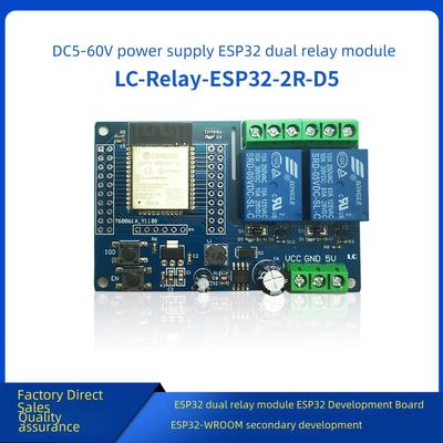 Dvoukanálový WiFi reléový modul ESP32-WROOM Napájení DC5-60V