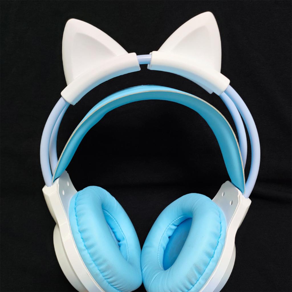 Orelhas de Gato Adoráveis Decorações de Silicone Encaixes de Silicone Perfeitos Para Personalizar Headband Fone de Ouvido Visual Único