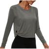 Womens Spring Tops Long Sleeve Crewneck Basic Lightweight Summer Shirts for Women Casual Loose Fit Style Womens Summer Shirts