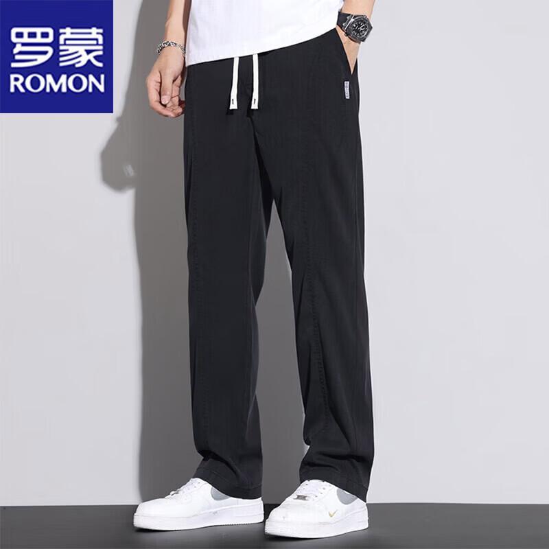 ROMON Men s Summer Breathable Loose Straight Casual Pants 4XL (38)