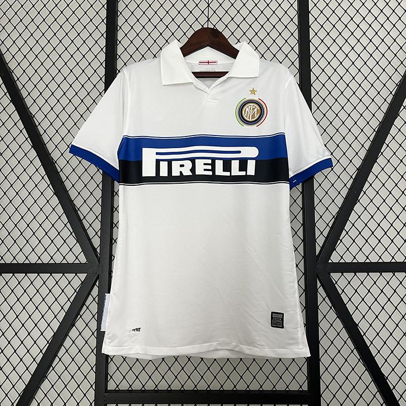 9798 Serie A Inter Mailand Heimfußballtrikot Nr.. 10 Groß Rosa Morano Djokav Retro-Trikot