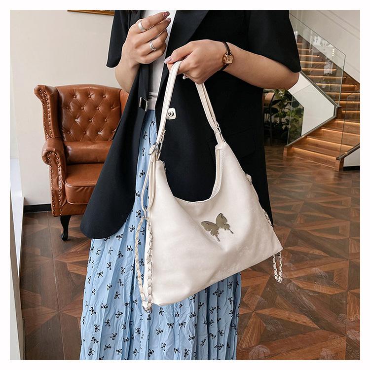 Chic 2026 New Butterfly Knot Faux Leather Backpack for Women, Soft Large Capacity Shoulder Crossbody Bag, Casual Daily Commute Handbag