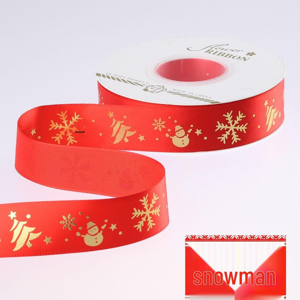 New Christmas Flower Packaging: Ribbon Bouquet with Hot Stamped, Colored Webbing for Floral Art