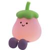 1Pc Cartoon Eggplant Night Light Bedroom Soft Light Eye Protection with Sleeping Atmosphere Silicone Light Three-speed Adjustment Delay Turn Off Light
