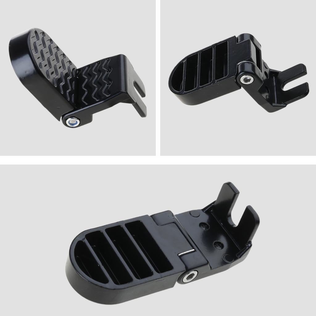 NonSlip Bicycles Footrests Aluminium Alloy Bike Rear Wheel Folding Pedal for Electric Bike Folding Bicycles Enduring
