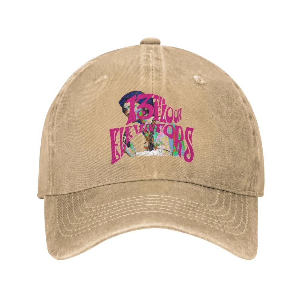 13th Floor Elevators Rock Band Baseball Cap Sun Outdoor Gym Breathable Hip Hop Hats Unisex Men Casual Custom Logo Snapback Cap
