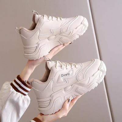 Fashion Chunky Sneakers Women Casual Shoes 2024 Spring Autumn Dad Shoes Woman Fashion PU Leather Platform Sneakers Ladies Zapatillas