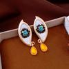 Devil's Eye Bohemian Punk Ear Stud Zircon Vintage Long Drop Earrings  Valentine's Day Gift
