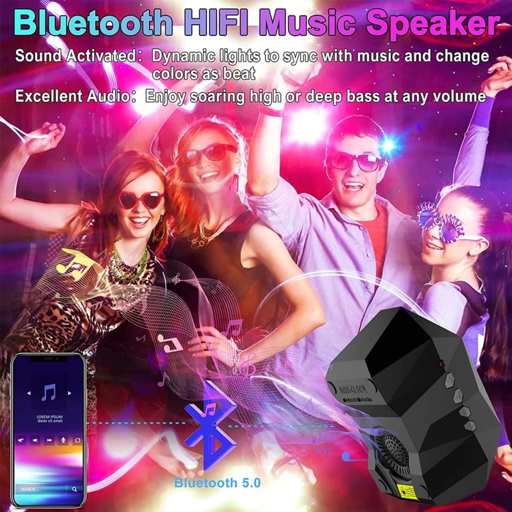 New Aurora Star Light Projector with   Night Lights with Remote Control Gift for  Sky Lamp Bluetooth Projection Lamps