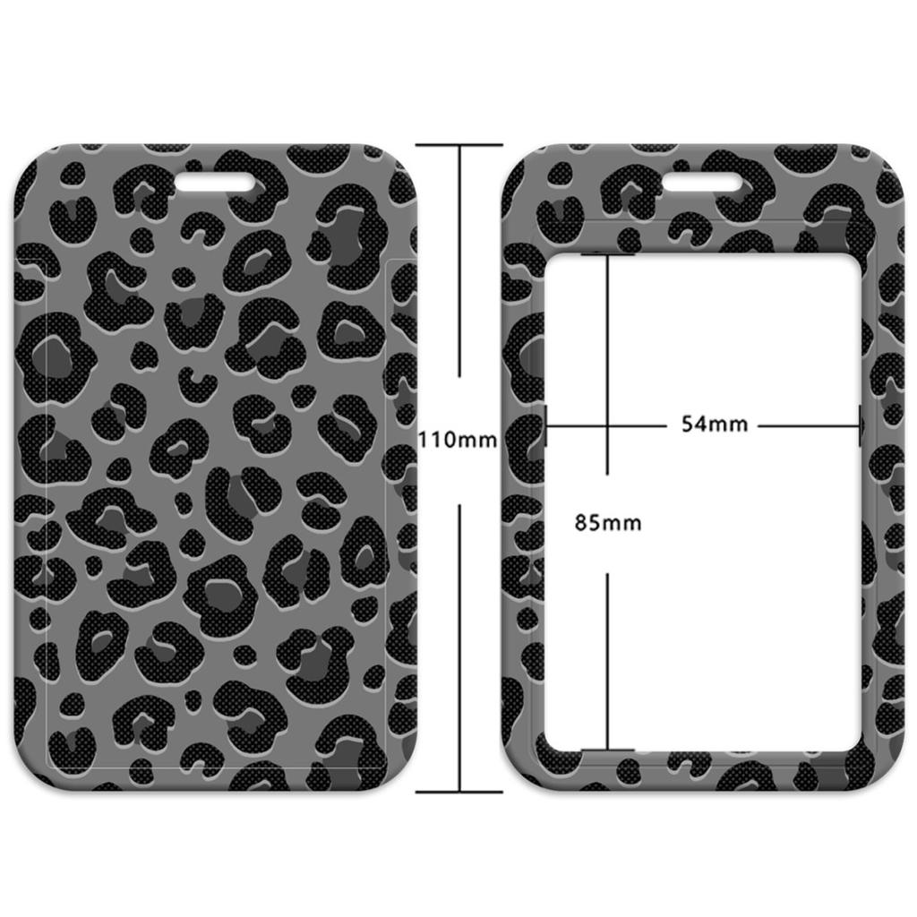 Leopard Prin Trendy Credential Holder Animal Lanyards for Key Neck Strap For Card Badge Gym Keychain Keyring Accessories Gift