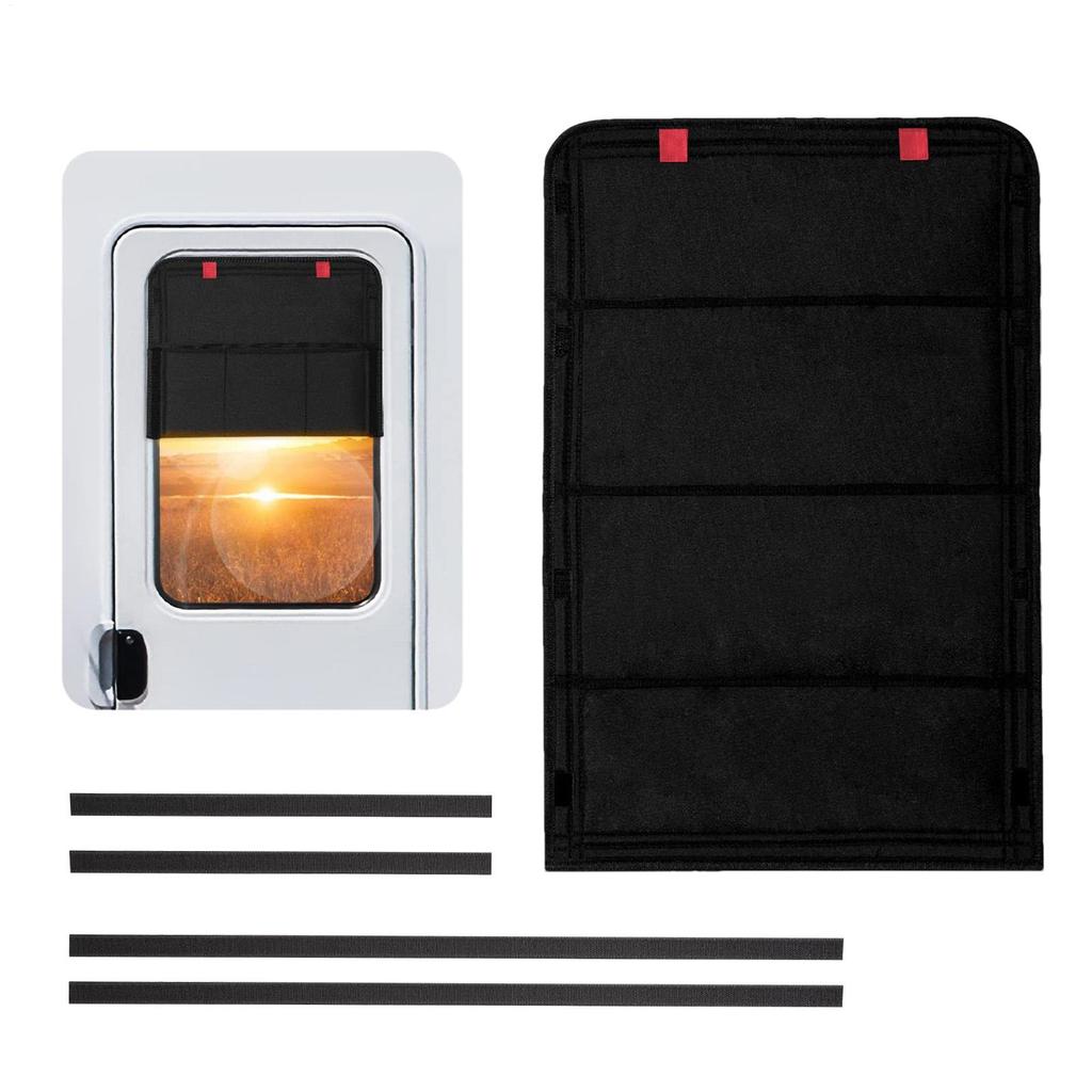 RV Door Window Shade Door Window Vent Cover Sunshield RV Campers Trailer Sun Visor Foldable Privacy Cover Sun Blackout Shade
