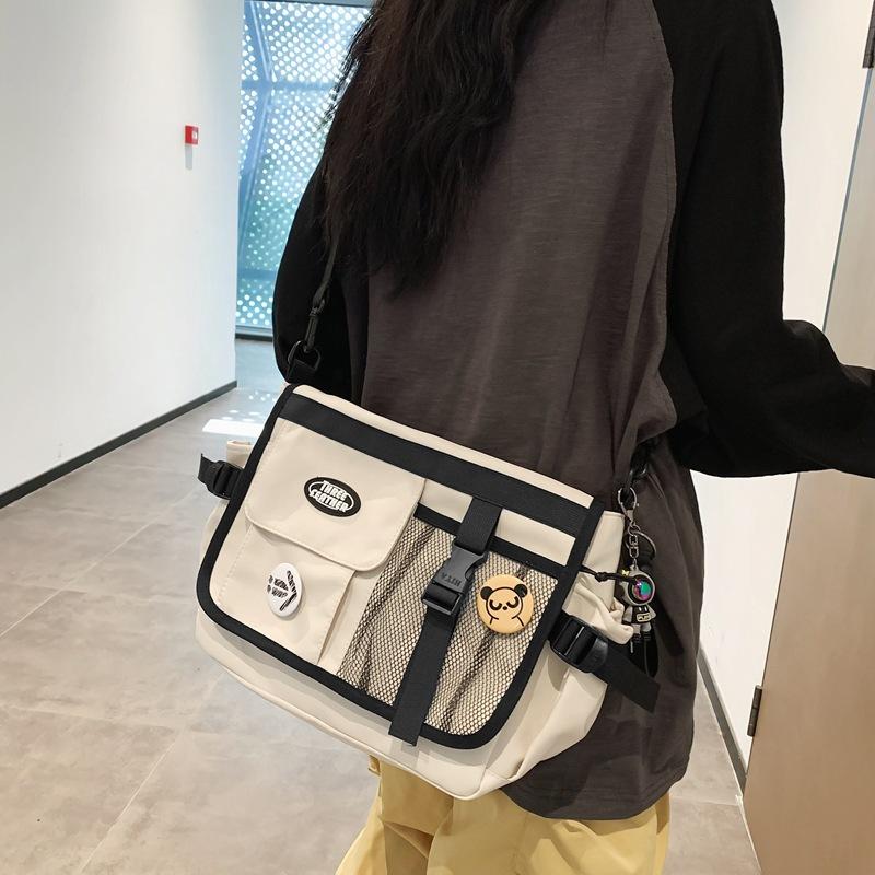 Multifunksjonell skulderveske for menn med stor kapasitet Crossbody-veske for kvinner Messenger Bag