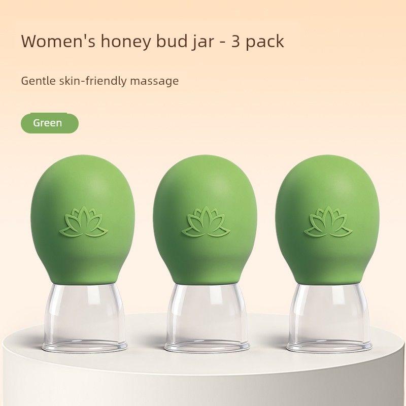 Facial Cupping Tool for Lifting, Beauty Salon Special Facial Cupping Silicone Cup for Home Use, Gua Sha Massage Meridian Vacuum Cup