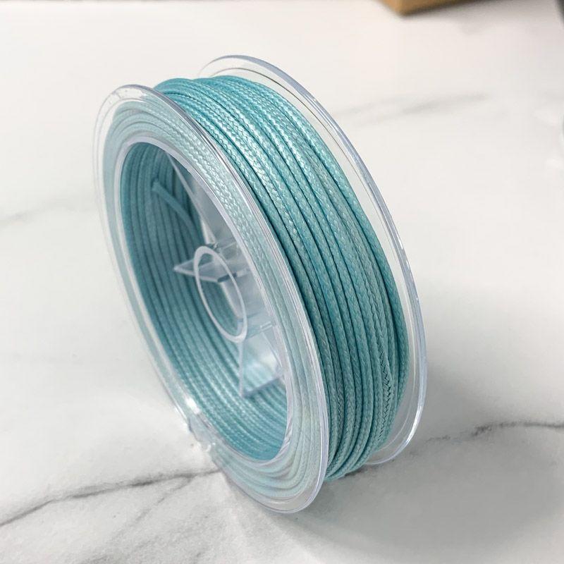 

Сделай сам корейский браслет плетеный кожаный шнурок вощеная нить Light blue(21#)