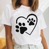 Women's Animal Claw Printed Summer T-shirt Comfortable Soft Simple Fashion Women's Short Sleeve Cotton T-shirt