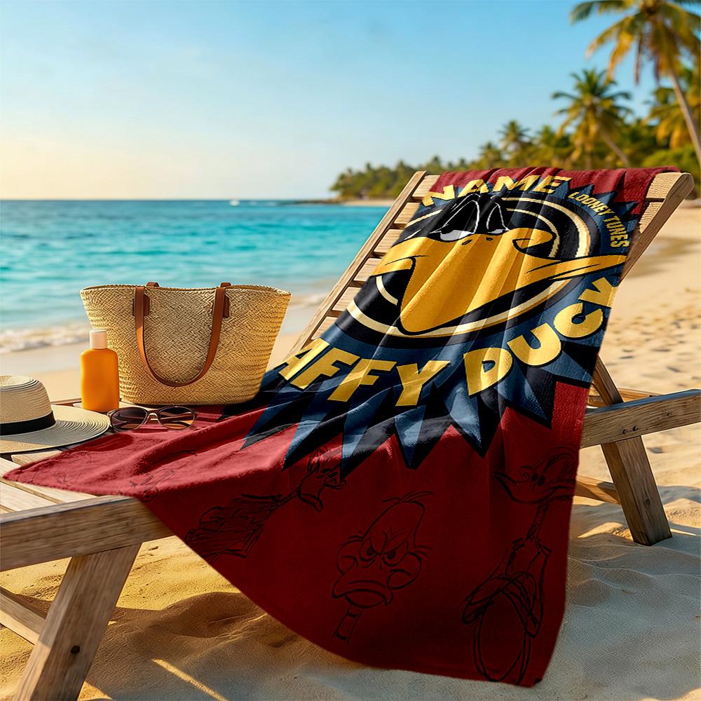Warner Bros. Movies Customizable Name Beach Towel Soft Durable Quick-Dry Suitable for Swimming Gym Camping Yoga Vacation