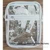 Adjustable PVC Transparent Crossbody Bag with Zipper for Concerts and Sports