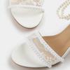 Internet celebrity thick heel sandals female lace pearl new fairy wind summer high sense temperament high comfort sandals summer