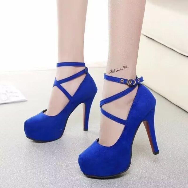 Fashion Sexy Classic High Heels Women's Sandals Summer Shoes Ladies Ankle Strap Pumps Platform Heels Woman Strappy Shoes