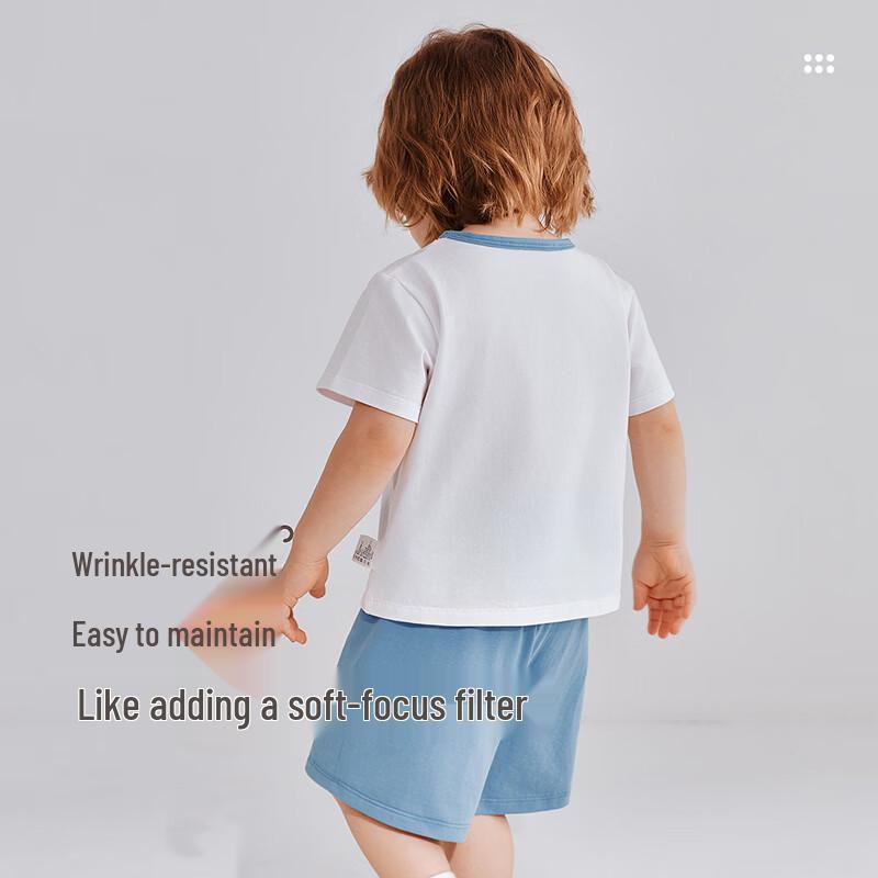 Rabi Children's Summer Short Sleeve Shorts Casual Sports Set