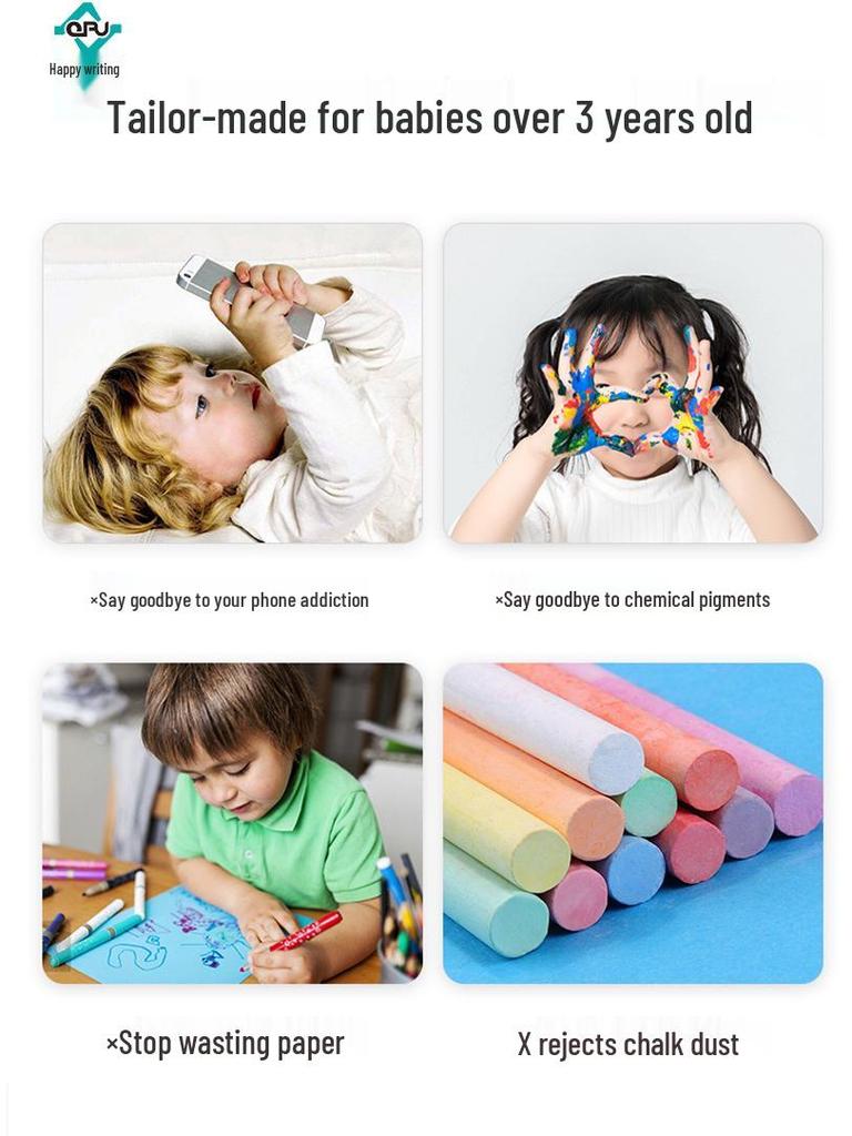 Cartoon LCD Writing and Drawing Board for Kids - Smart Learning and Doodling Tool