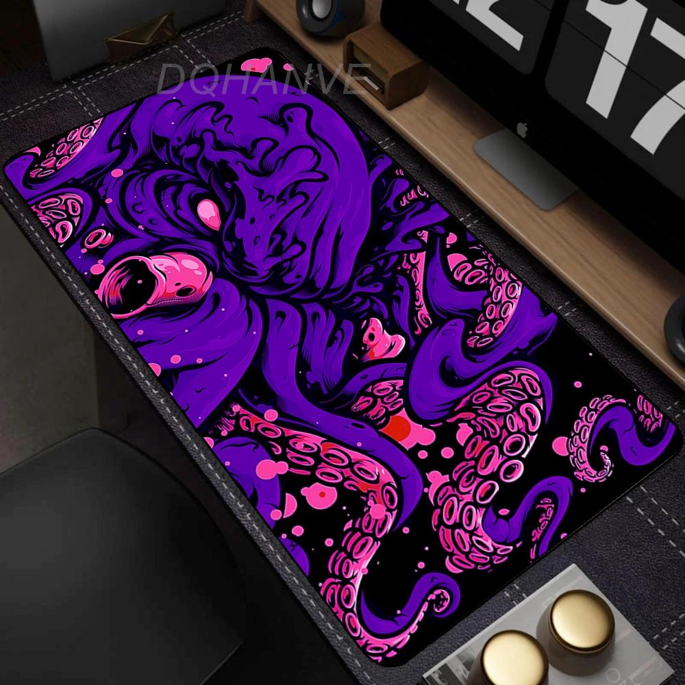 Mouse Pad Mysterious Octopus Monster Mousepad Extended Desk Mat Wearproof Cloth Anti Slip Rubber Computer Desktop Mouse Mat Xxl