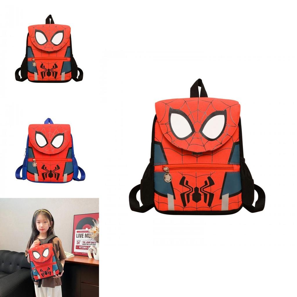 Cartoon Spider Man Pattern Kids Backpack With Breathable Oxford Fabric For Elementary School Students