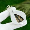925 Silver Honey Dendrite Opal Stone Wife Handmade Bezel Wedding Pendant Jewelry