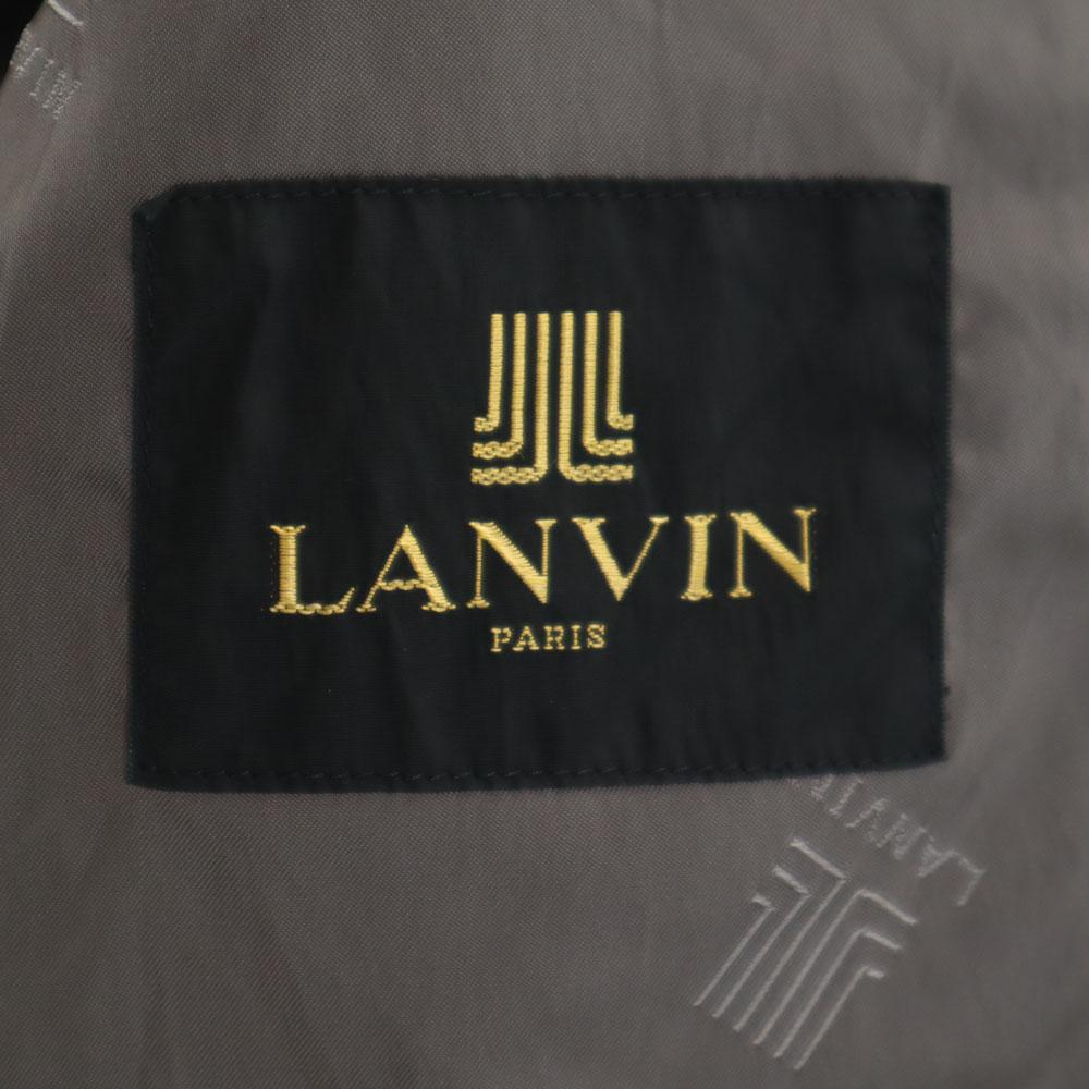 LANVIN 80s 90s Wool Blend Old tailored jacket 7 gray blazer Men's Used