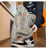 Men's Retro Cartoon Graffiti Wide-Leg Trousers – Oversize, Casual, Loose-Fit Style