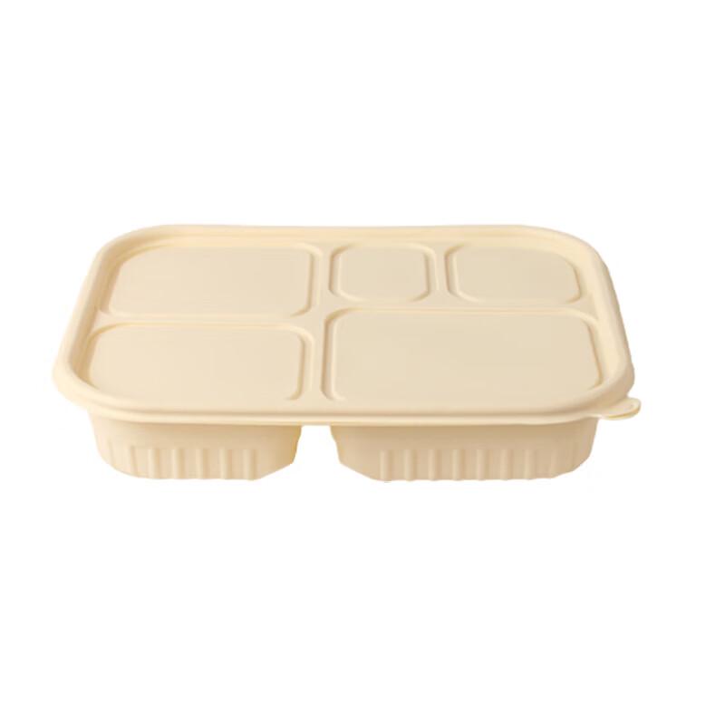 Biodegradable 5-Compartment Disposable Food Container