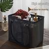 Portable Mesh Bath Bag for Toiletries and Toothbrush Storage - Ideal for Students, Travel, and Swimming