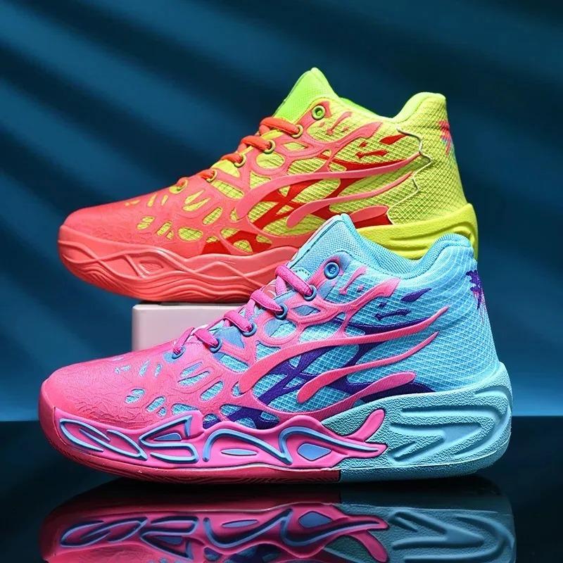Men Stylish Basketball Shoes Field Training High-Top Plush Comfort Anti-Skid Athletic Footwear Lace-Up Daily Flat Athletic Shoes
